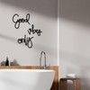 Rajukit Good Vibes Only Metal Wall Decor Inspirational Wall Signs