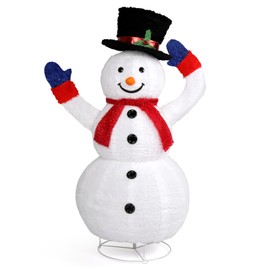 Outvita 4 ft Electric Snowman Christmas Decoration with 120 LED Lights