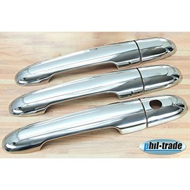 Door Handle Covers Compatible with Mercedes Vaneo Vito W639 Viano Stainless Steel 3-Door