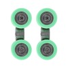 2Pcs UShaped Wheels Stainless Steel 4Wheel Small Rollers Shower Door