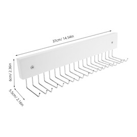 iplusmile Wall Mounted Rotating Tie and Belt Holder Space Saving Hanger with Entryway Hook Organizer for Closet Storage Versatile Accessories