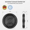 calimaero® Seal Backdraft Shutter 4 Inch Inline Extractor Fan Backdraft