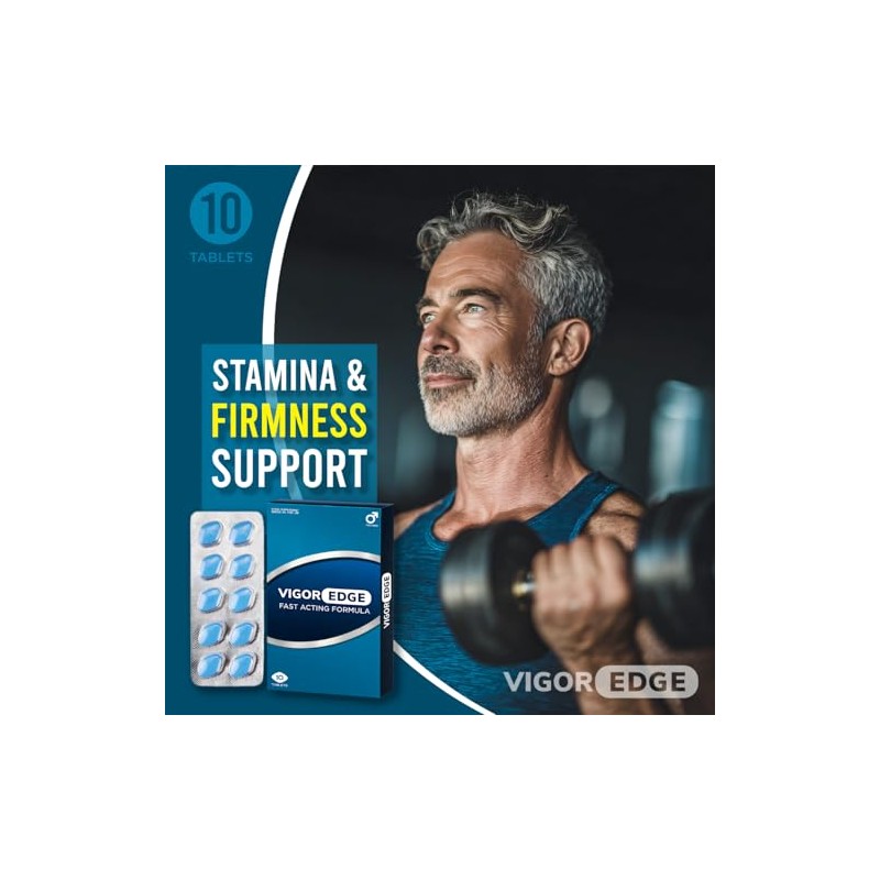 VIGOREDGE Fast-Acting Tablets for Men – Extra Strong Male Supplement