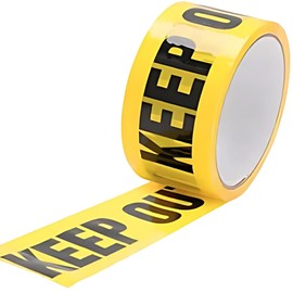 Chicer Warning Tape Keep Out Tape Width 4.7 cm x Length 25 m Safety Sign Weak Adhesion Waterproof High Durability KEEP OUT