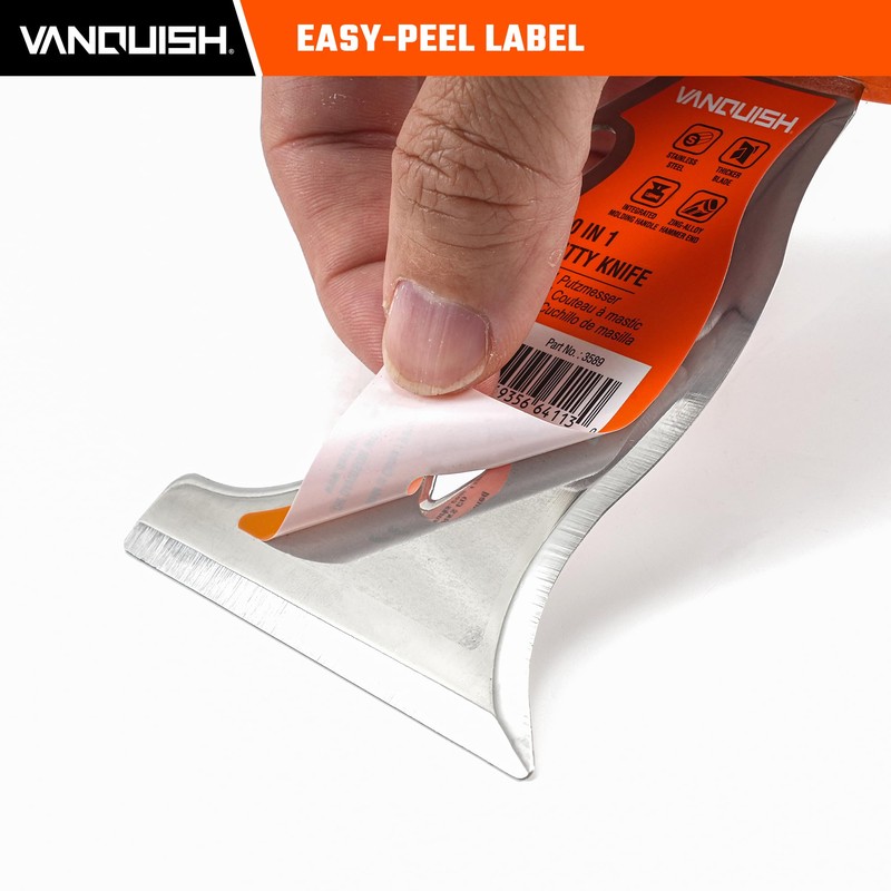 VANQUISH 5 In 1 Putty Knife, Multi Use Paint Scraper
