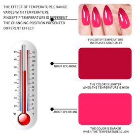 Temperature Color-Changing False Nails – 24PCS Fake Nails with Thermal Effect & Stylish Design, Almond-Shaped Press-On Nails for Women