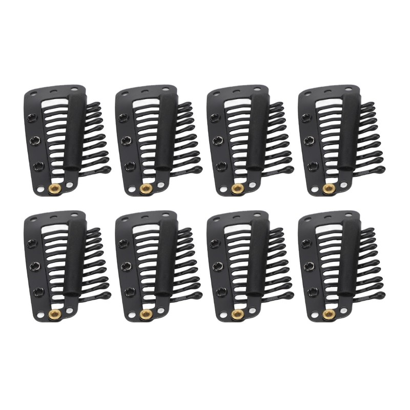 100pcs Hair Extension Clips Multipurpose 38mm 10 Teeth Wig Clips