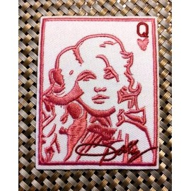 Unbranded Dolly Queen Hearts Embroidered Patch Iron-On Sew-On US ship Country Parton