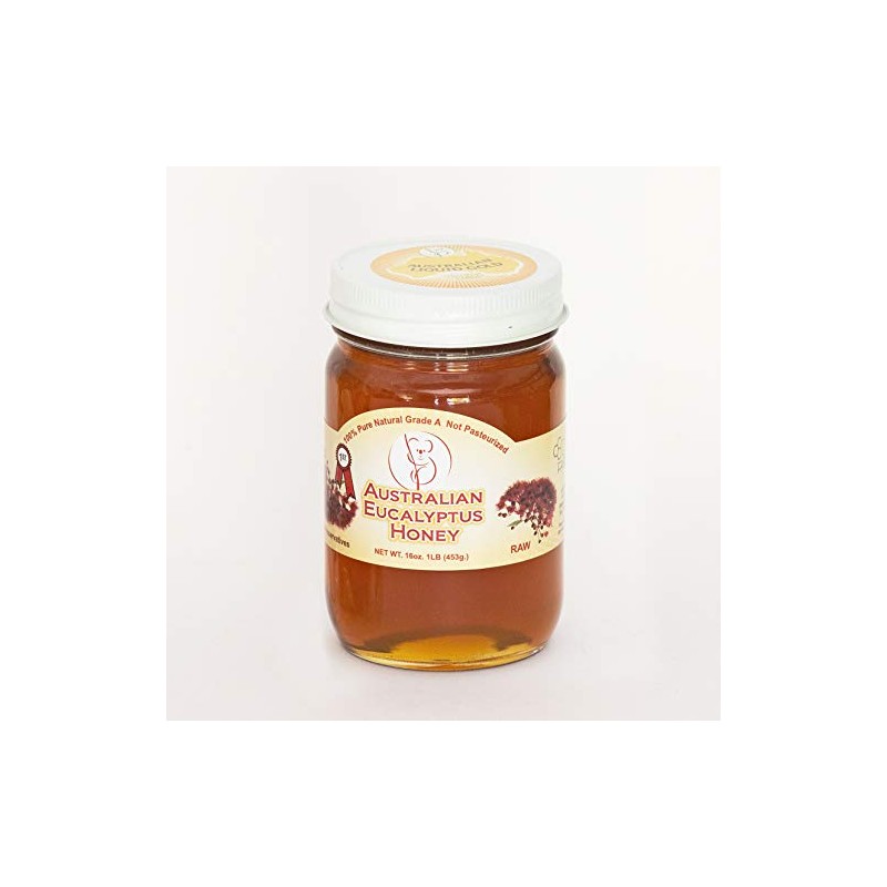 Australian Eucalyptus Raw Honey 16 Oz.| 1 LB Pure 453g