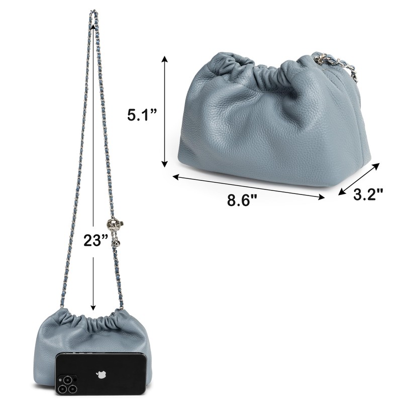Joryin Trendy Dumpling - Bolso cruzado para mujer, bolso de