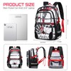 Cool Luminous Clear Backpack for Boys with Lunch Box &
