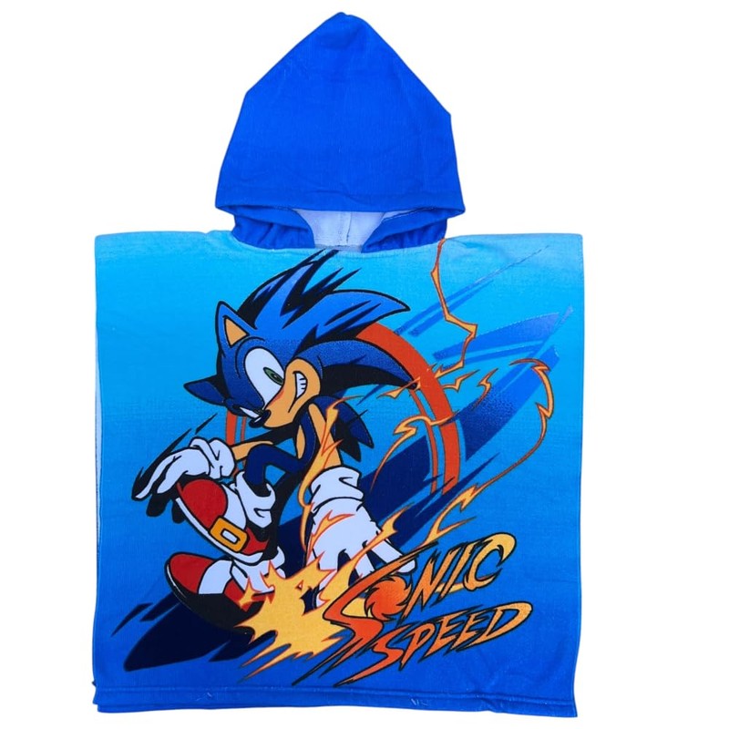 CARTOON Beach Poncho Bathrobe for Children Size 55 x 110