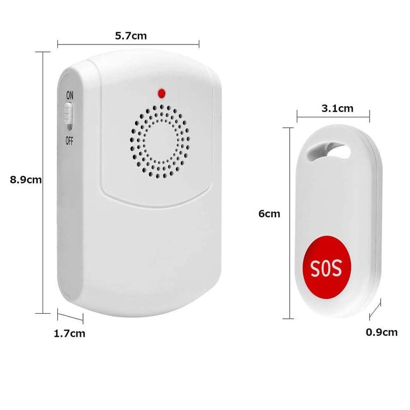 Home/Elderly/Patient Caregiver Pager Call Wireless Button 52 Melodies 1 Portable