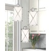 Osimir Brushed Nickel Dining Room Chandelier Light Fixture, 3-Light Pendant