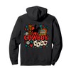 Cowboy Motel Lucky Cards Retro Western Design Pullover Hoodie