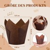 BTSD-home Pack of 300 Brown Tulip Cupcake Liners Muffin Liners