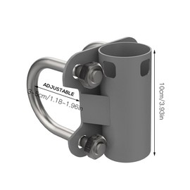 HOVCEH Antenna Mast Pipe Holder for Starlink Bowl, Adjustable U-Shape Starlink Bracket, Starlink Accessories, Adjustable U-Shape Starlink Bracket Adapter Balcony Motorhome Mounting Bracket