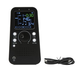 Electronic Digital Metronome Universal Smart Bluetooth Metronome for Guitar Piano Drum Violin Instrument Black