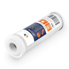 Aquaboon 5 Micron 10 x 2.5 House Water Filters Cartridges, Set of 12 | Sediment & Carbon Filter Replacements Compatible with WHKF-WHWC, P5, WHKF-GD05