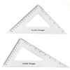 Coopay Large Triangle Ruler Set Square, 30/60 and 45/90 Degrees,