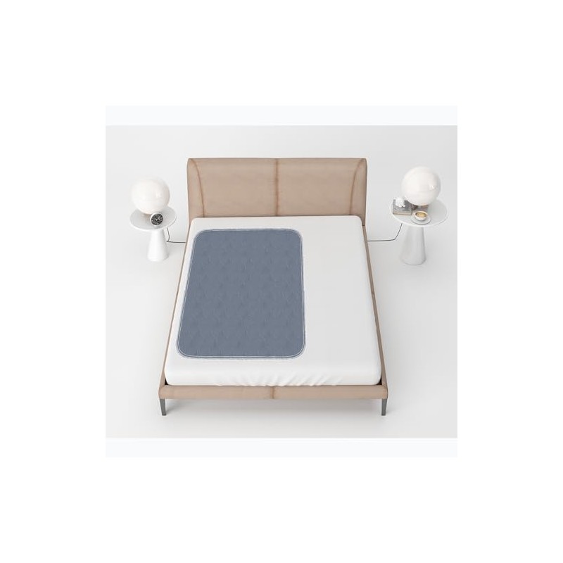 RIQINXIN Waterproof Quilted Incontinence Bed Pads Non-Slip Reusable Bed Underpads