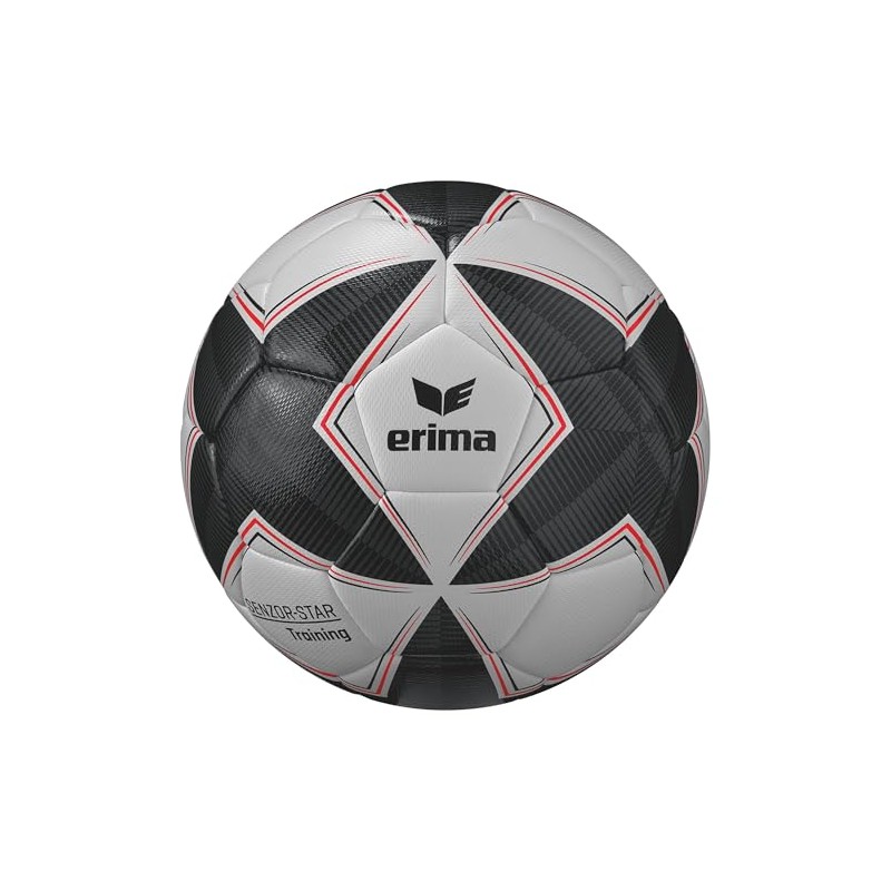 Erima SENZOR Star Training 2.0 Football (7192501), Black/Grey, 5