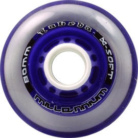 Labeda Millenium Inline Skate Wheels (Purple, 76mm)