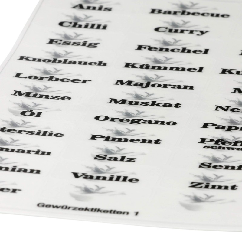 Spice Labels, Stickers, Spices, Labels, Storage Labels, 33 x 17