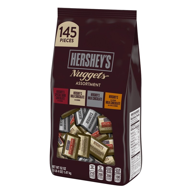 HERSHEY'S Nuggets Assortment, Holiday Chocolate Candy Gift, 52 Ounce Bag
