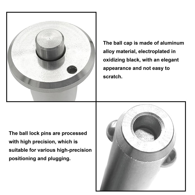 1 Pcs Stainless Steel Ring Handle Locking Pin Ball Lock