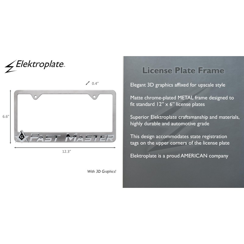 Elektroplate – Past Mason Matte Chrome-Plated Metal Standard Size Premium