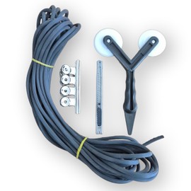 Window Screen Replacement Tool DIY KIT 30ft Spline, Roller, Clips, User Mnual Install Window and Door Screen Repair Porch Screen