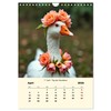 Pets decorated with flowers for their holiday, US-Version (Wall Calendar