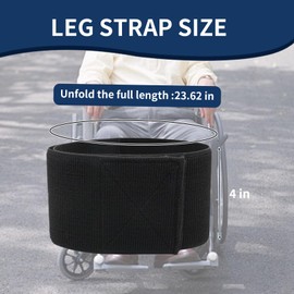 2 Pack Wheelchair Leg Strap,Calf & Seat Belt Restraints,Wheelchair Seat Belt Restraints Foot Rest Strap Leg Straps for Paralysis Parkinson's Legs Spasm