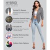 Hybrid & Company Womens Casual Work Office Open Front Blazer