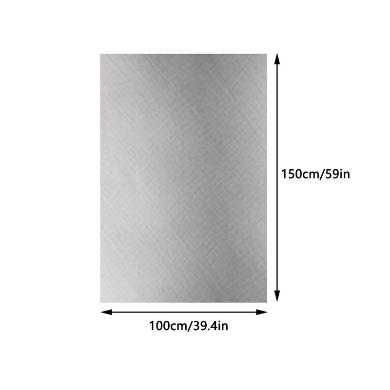 Fire Pit Mat, 150 x 99 cm, Square Fireproof Mat,