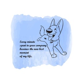 Best Moment of My Life Every Minute Spent with You Love Quote Watercolor Design Wall Art Sticker Designs Vinyl Stickers for Home House Walls Rooms Windows Bedroom Decoration Size (12x12 inch)