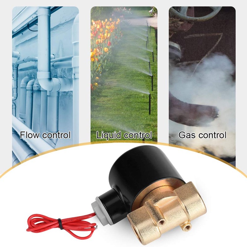 'Electrical 220 V DN10 3/8 Normally Closed Solenoid Valve Water