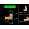 HATOOLHA® Brass Elbow 90 Degree Elbow Hose Fitting Adapter 1/2"