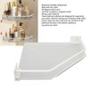 Drill Free Acrylic Bathroom Storage Shelf Space Aluminum Wall Mounted