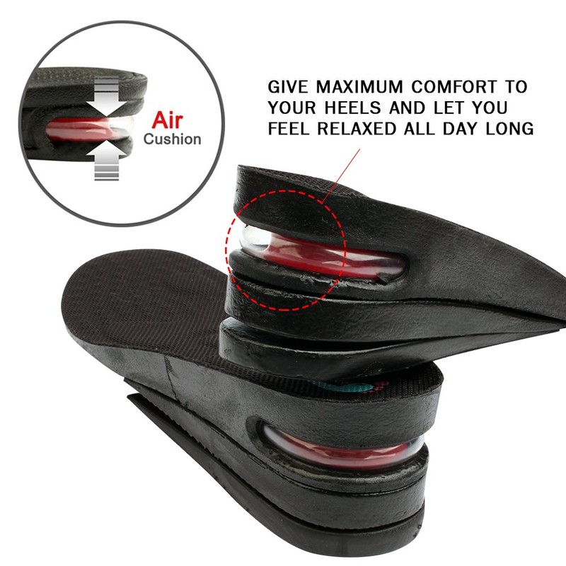 Plantillas para zapatos con cojín de aire para aumentar la