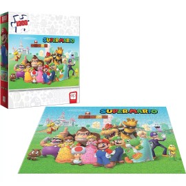 The OP Usaopoly Rompecabezas 1000 Pzas- Supermario Reino Champiñon Pz005-735