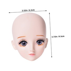 FOMIYES Professional Eyelash Perming Tool Makeup Practice Face Board Lash Mannequin Head Eyelash Spoolie
