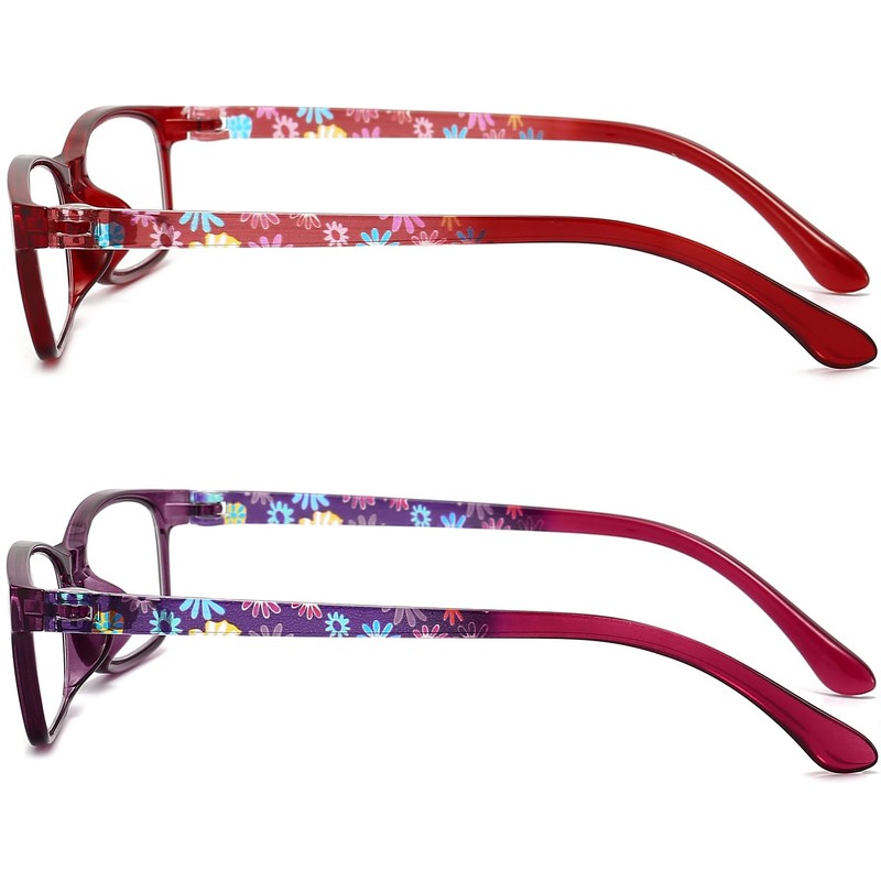 RaoOG Blue Light Blocking Reading Glasses for Women, 2 Pack