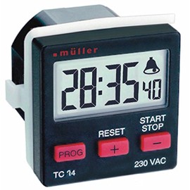 müller TC14.21 230V 50-60Hz, Digitaler Timer für den Schalttafeleinbau