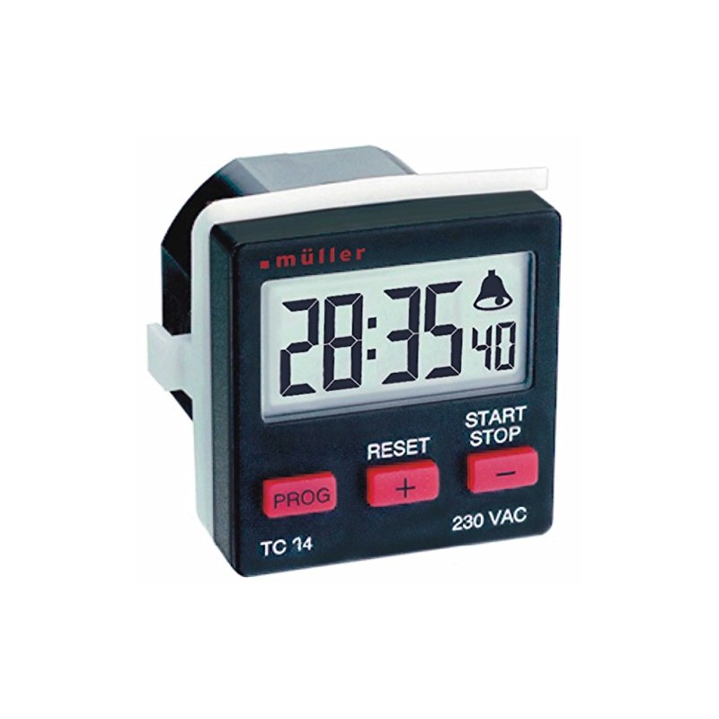 müller TC14.21 230V 50-60Hz, Digitaler Timer für den Schalttafeleinbau