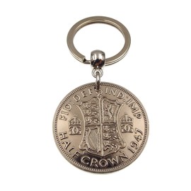 A Silver Dream 1947 Half Crown Coin Keyring
