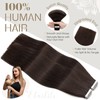 Elailite 24 Inch Tape in Hair Extensions Real Human Hair