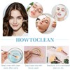 Mekupeu 2Pcs Soft Facial Fan Mask Brushes, Facial Mask Acid