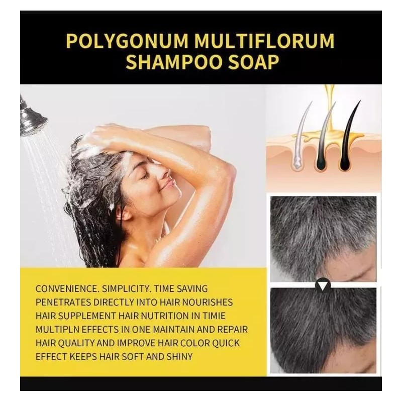 KFMX Shampoo Instantaneo Para Teñir Crecimiento Capilar Cabello